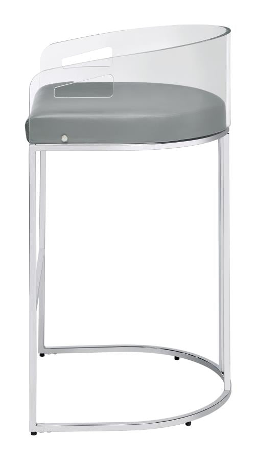 Thermosolis Silver Bar Stool - MyWaynesHome #