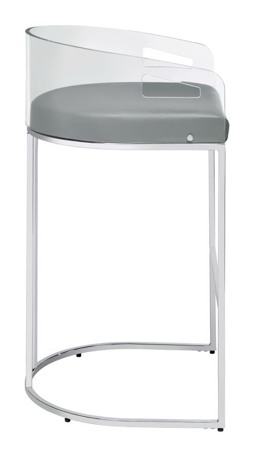 Thermosolis Silver Bar Stool - MyWaynesHome #