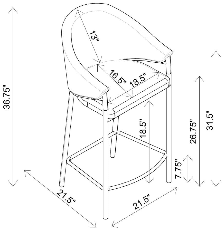 Chadwick Beige Counter Stool - MyWaynesHome #