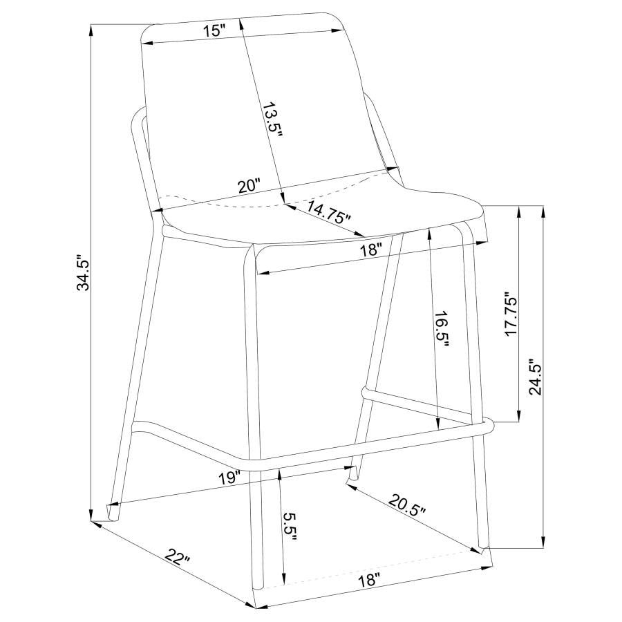 Earnest Grey Counter Stool - MyWaynesHome #