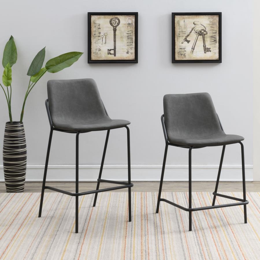 Earnest Grey Counter Stool - MyWaynesHome #