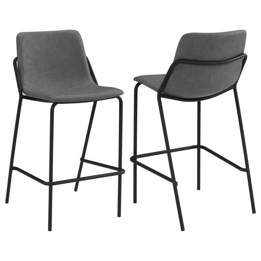 Earnest Grey Bar Stool - MyWaynesHome #