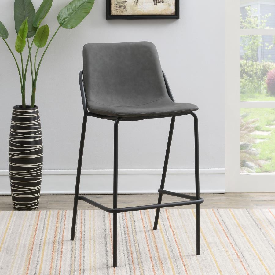Earnest Grey Bar Stool - MyWaynesHome #