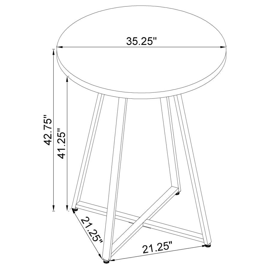 Burkhart Brown Bar Table - MyWaynesHome #