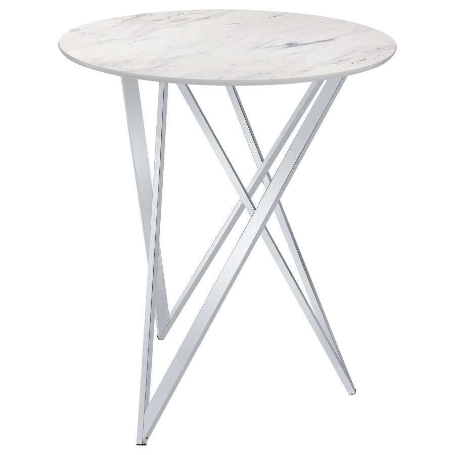 Bexter White Bar Table - MyWaynesHome #