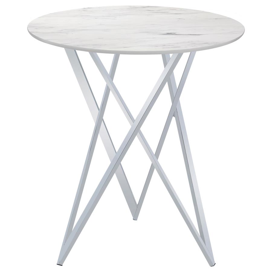 Bexter White Bar Table - MyWaynesHome #