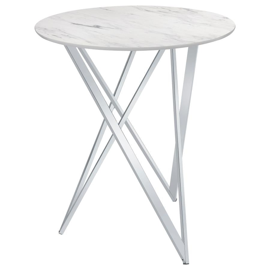 Bexter White Bar Table - MyWaynesHome #