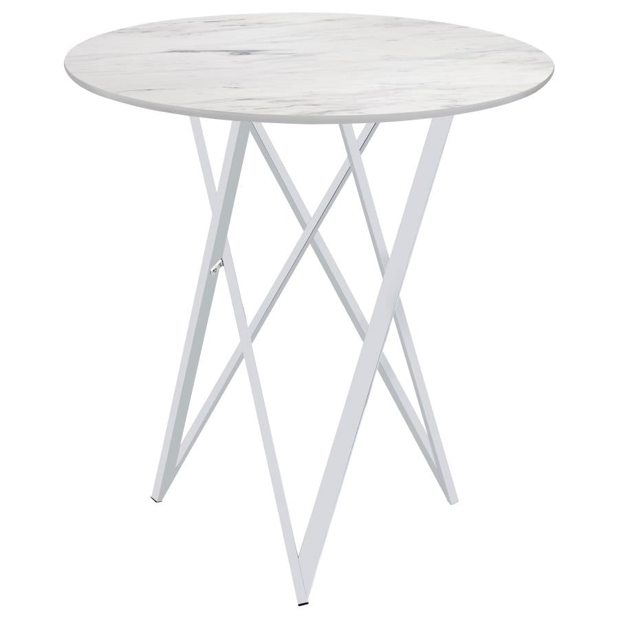 Bexter White Bar Table - MyWaynesHome #