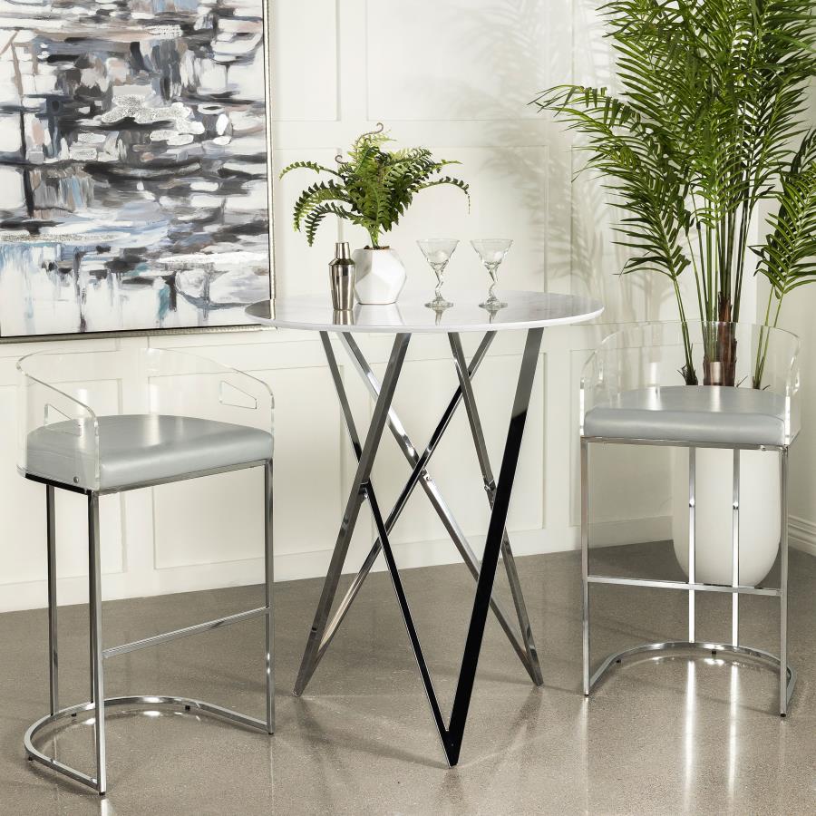 Bexter White Bar Table - MyWaynesHome #