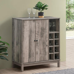 Cheyenne Grey Bar Cabinet - MyWaynesHome #