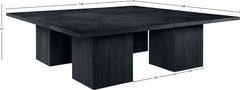 Belinda - Mid-Century Modern Modular Dining Table - Black