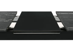 Crestmont - Extension Dining Table Faux Marble - Black