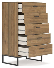 Deanlow - Five Drawer Chest - Honey