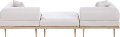 Laguna - 3 Piece 106.5" Outdoor Patio Modular Sofa With Backless Seat