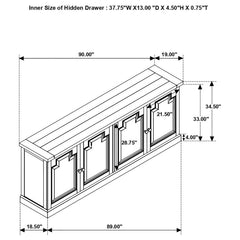 Florence - 4 Door Dining Sideboard Buffet
