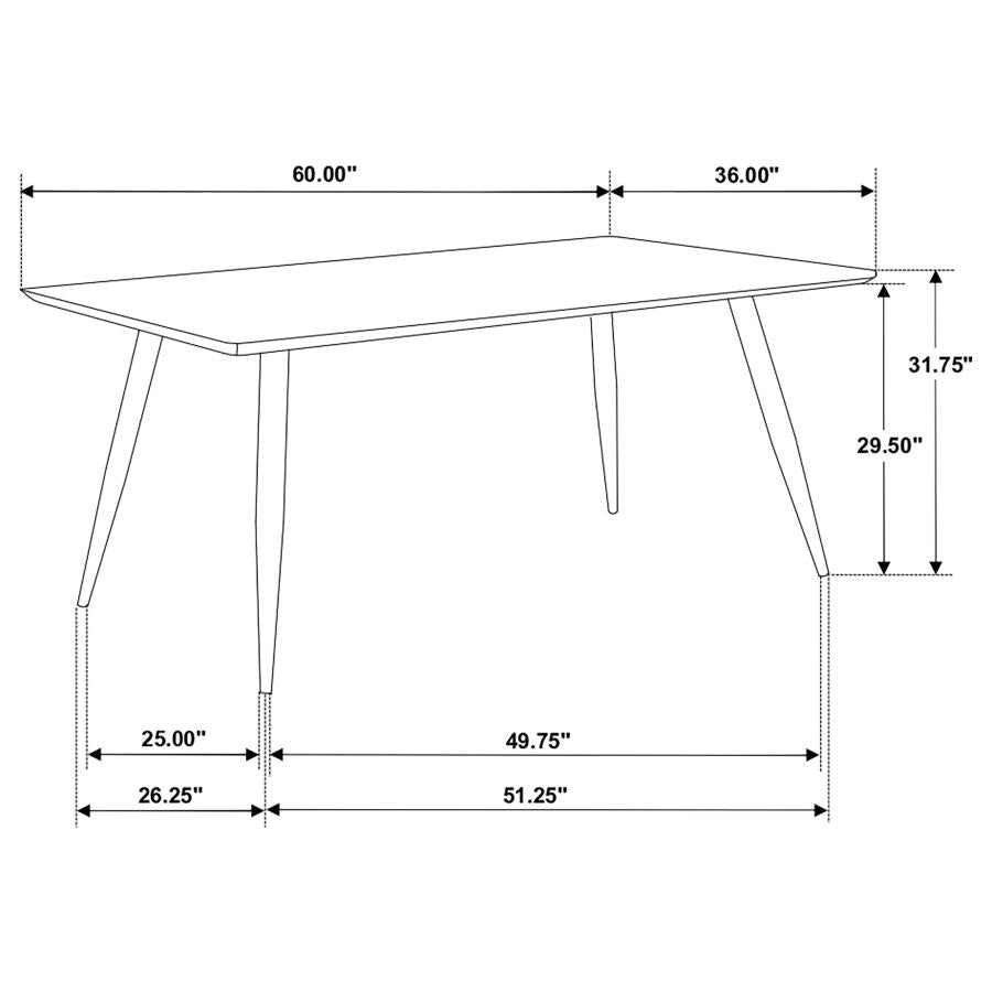 Zetta Black Dining Table - MyWaynesHome #
