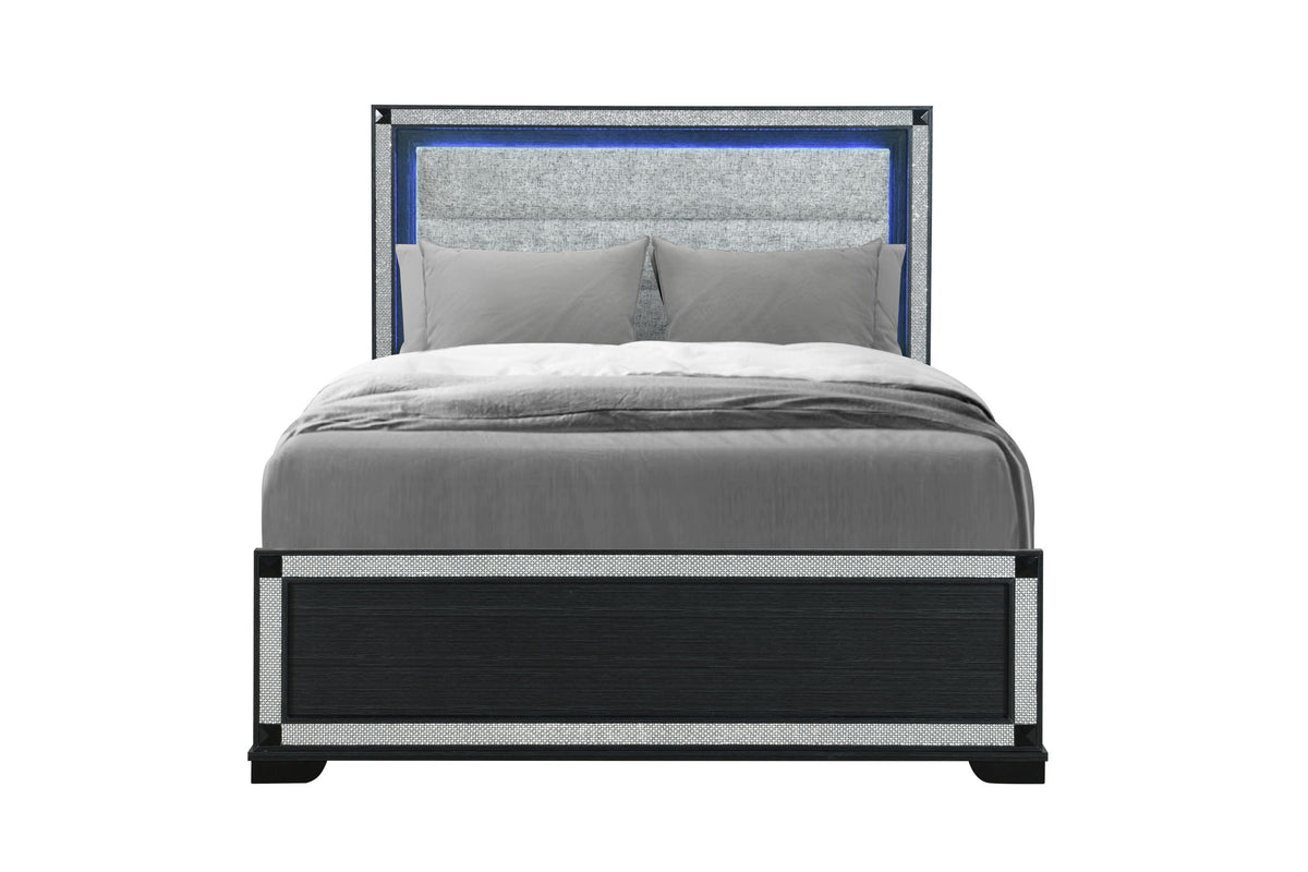 Soleil - Queen Bed - Charcoal