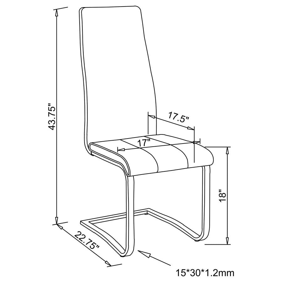Montclair White Side Chair - MyWaynesHome #