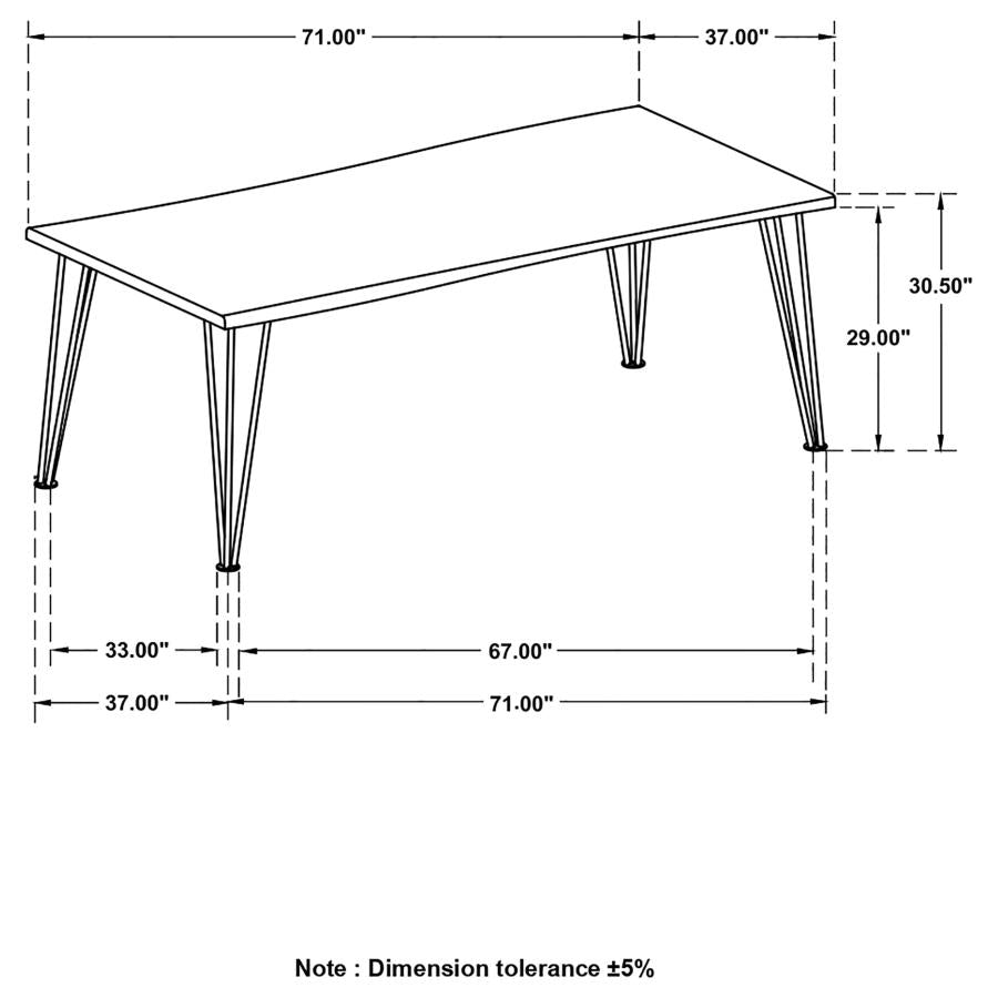 Sherman Brown Dining Table - MyWaynesHome #