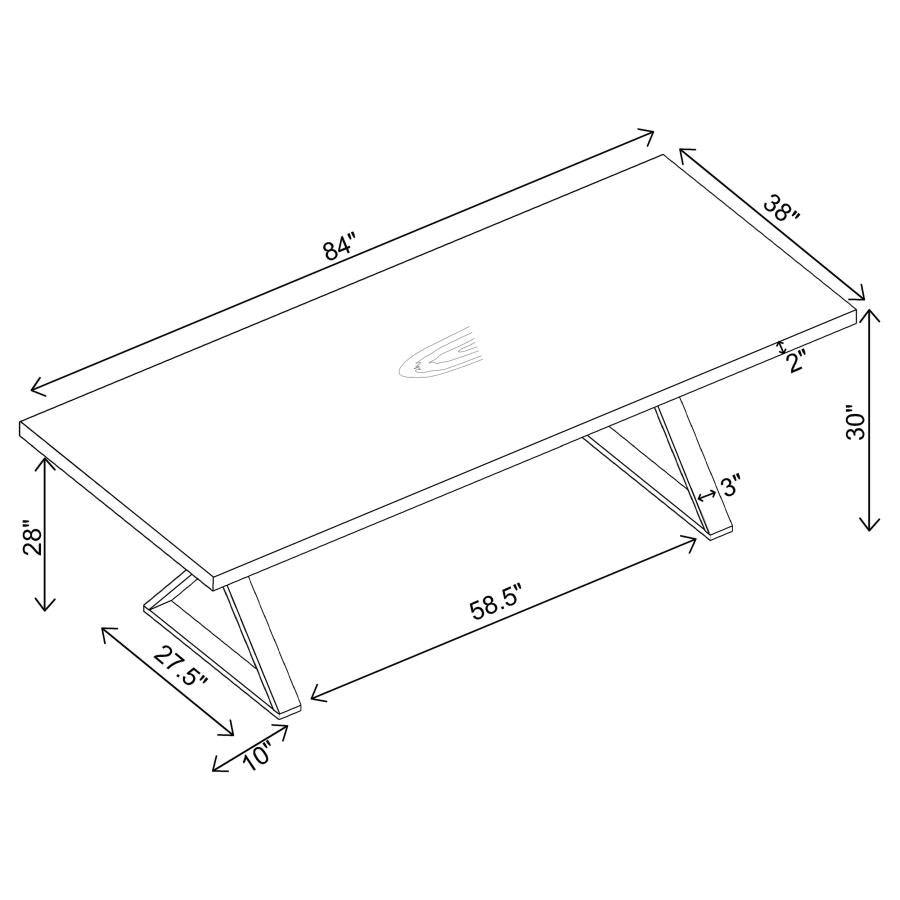 Conway Brown Dining Table - MyWaynesHome #