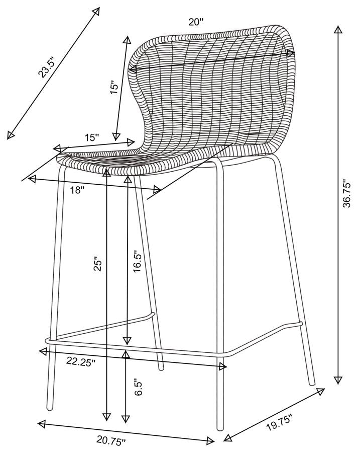 Mckinley Brown Counter Stool - MyWaynesHome #