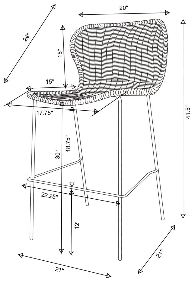 Mckinley Brown Bar Stool - MyWaynesHome #