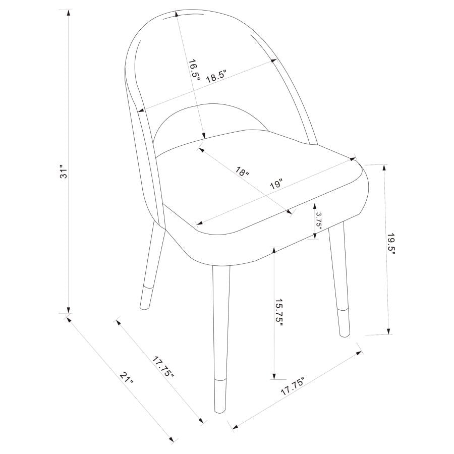 Lindsey Grey Side Chair - MyWaynesHome #
