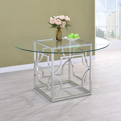 Starlight Silver Dining Table - MyWaynesHome #