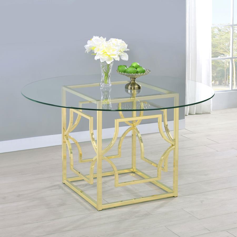 Starlight Gold Dining Table - MyWaynesHome #