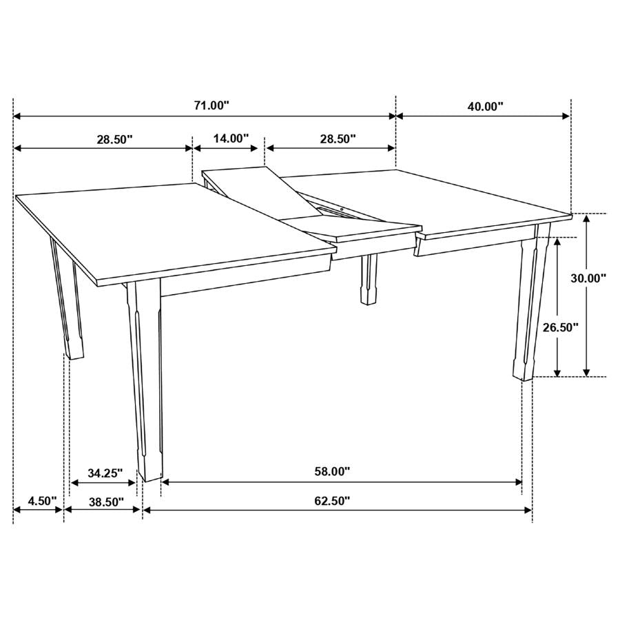 Kirby Ivory Dining Table - MyWaynesHome #