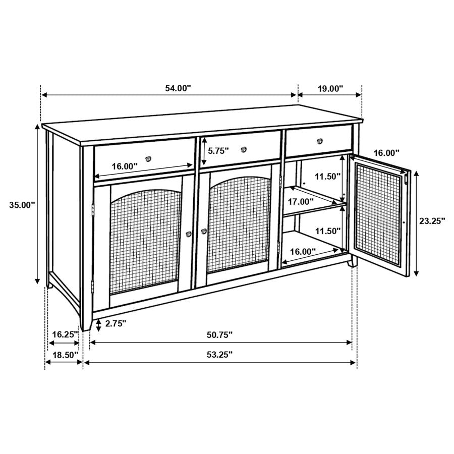 Kirby Ivory Sideboard - MyWaynesHome #