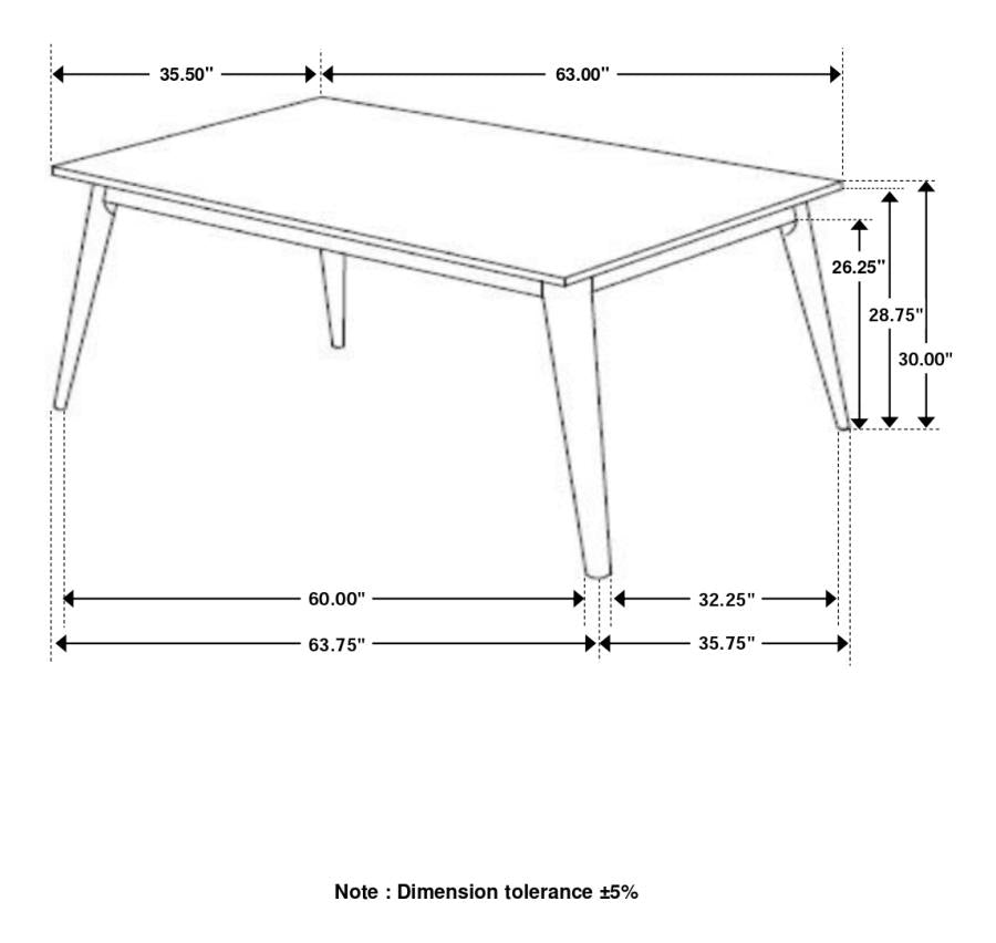 Everett White Dining Table - MyWaynesHome #