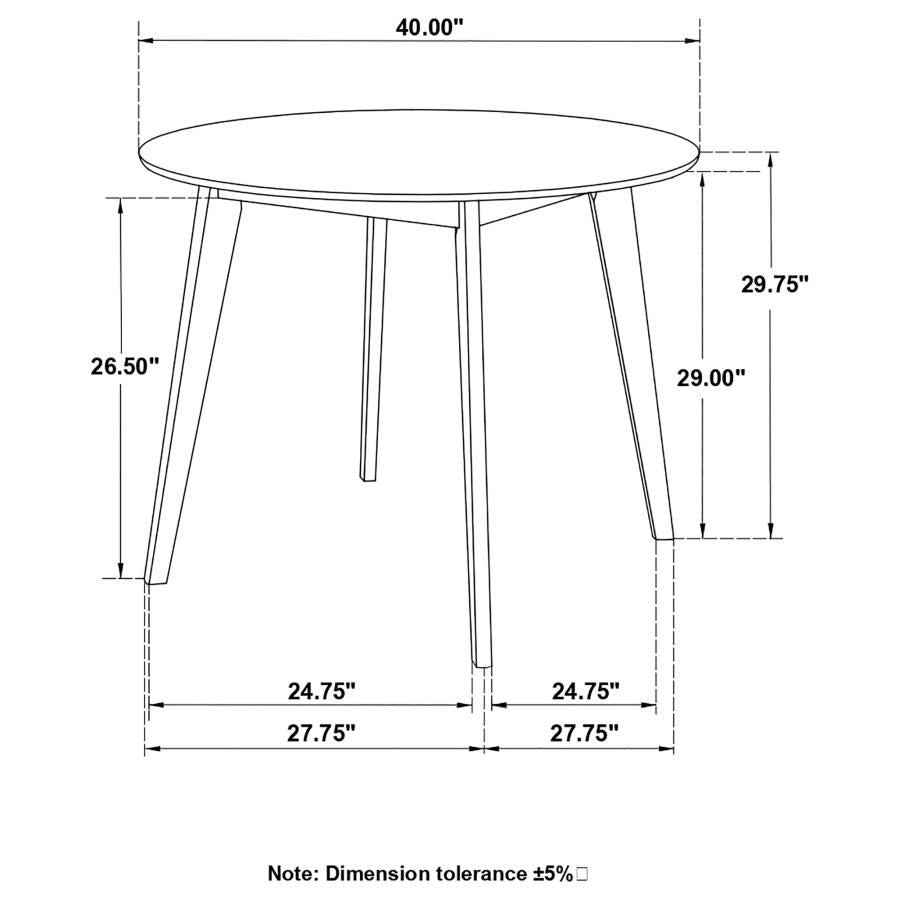 Breckenridge White Round Dining Table - MyWaynesHome #