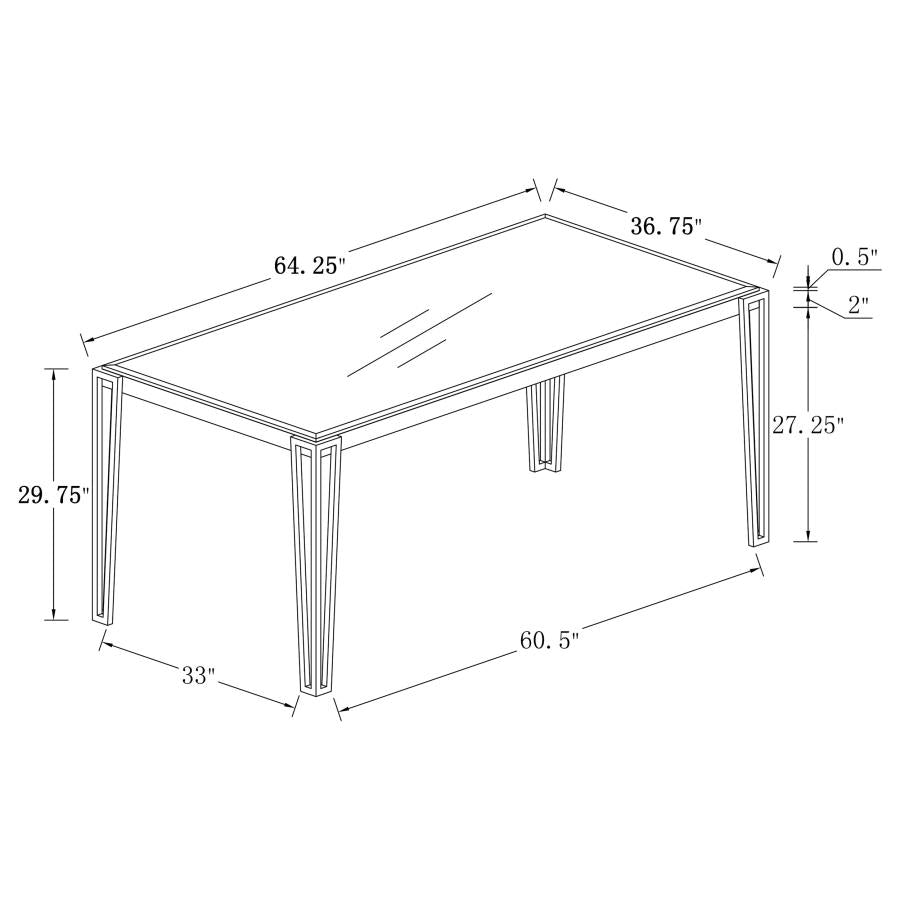 Pauline White Dining Table - MyWaynesHome #