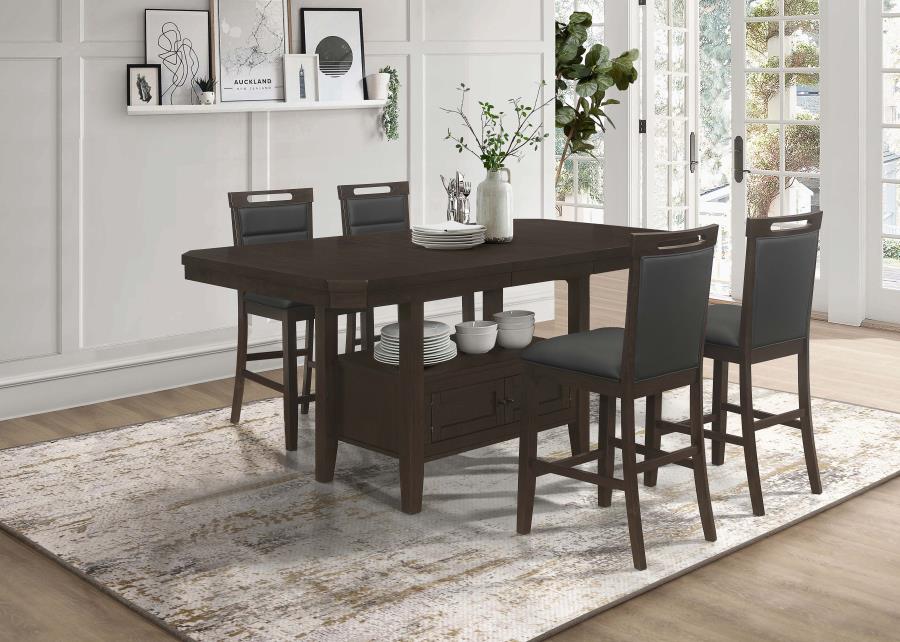 Prentiss Brown 5 Pc Counter Height Dining Set - MyWaynesHome #