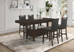 Prentiss Brown 5 Pc Counter Height Dining Set - MyWaynesHome #