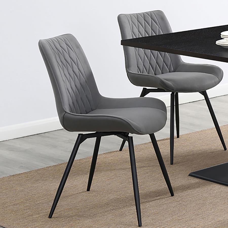 Diggs Grey Swivel Side Chair - MyWaynesHome #