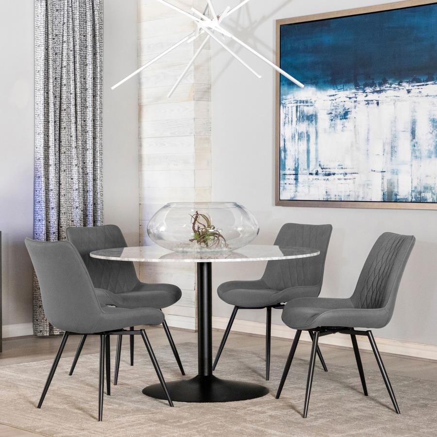 Diggs Grey Swivel Side Chair - MyWaynesHome #