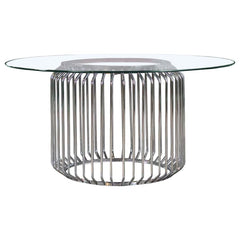 Veena Silver Dining Table - MyWaynesHome #