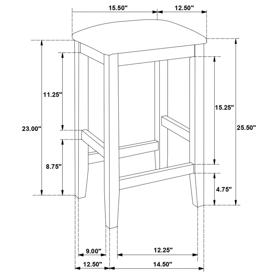 Gabriel Brown 5 Pc Counter Height Dining Set - MyWaynesHome #