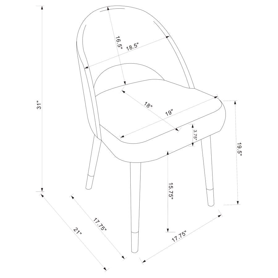 Lindsey Black Side Chair - MyWaynesHome #
