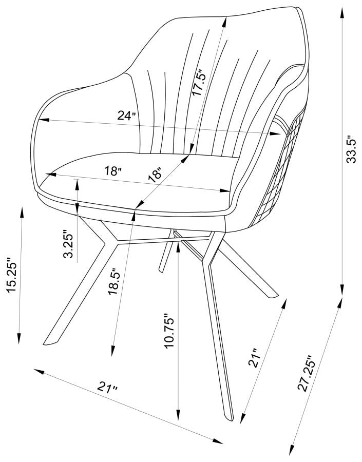 Mayer Blue Arm Chair - MyWaynesHome #