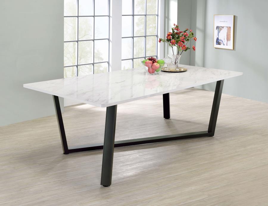 Mayer White Dining Table - MyWaynesHome #