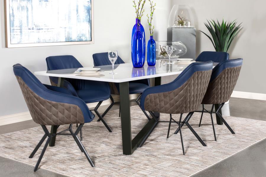 Mayer White Dining Table - MyWaynesHome #