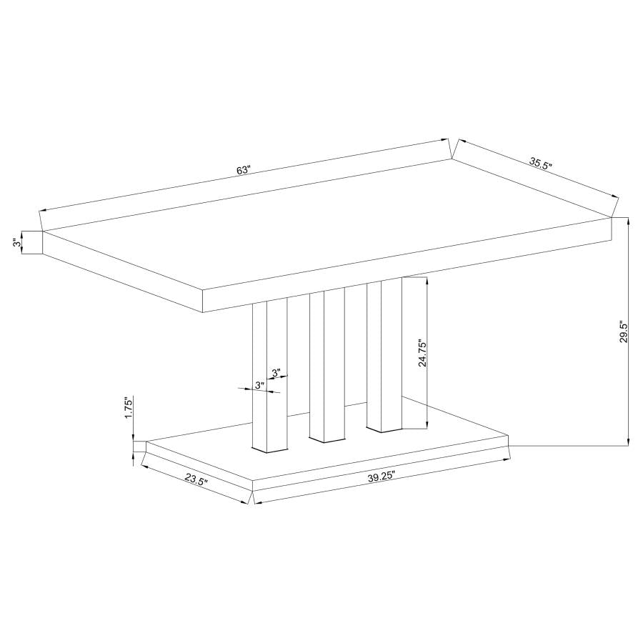 Brooklyn White Dining Table - MyWaynesHome #