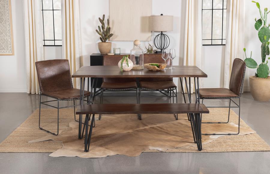 Topeka Brown 6 Pc Dining Set - MyWaynesHome #