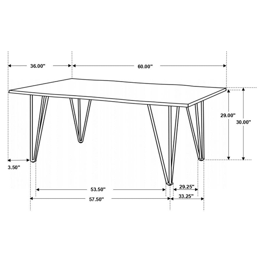 Topeka Brown Dining Table - MyWaynesHome #