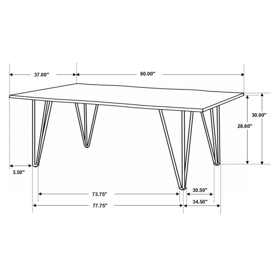 Neve Brown Dining Table - MyWaynesHome #
