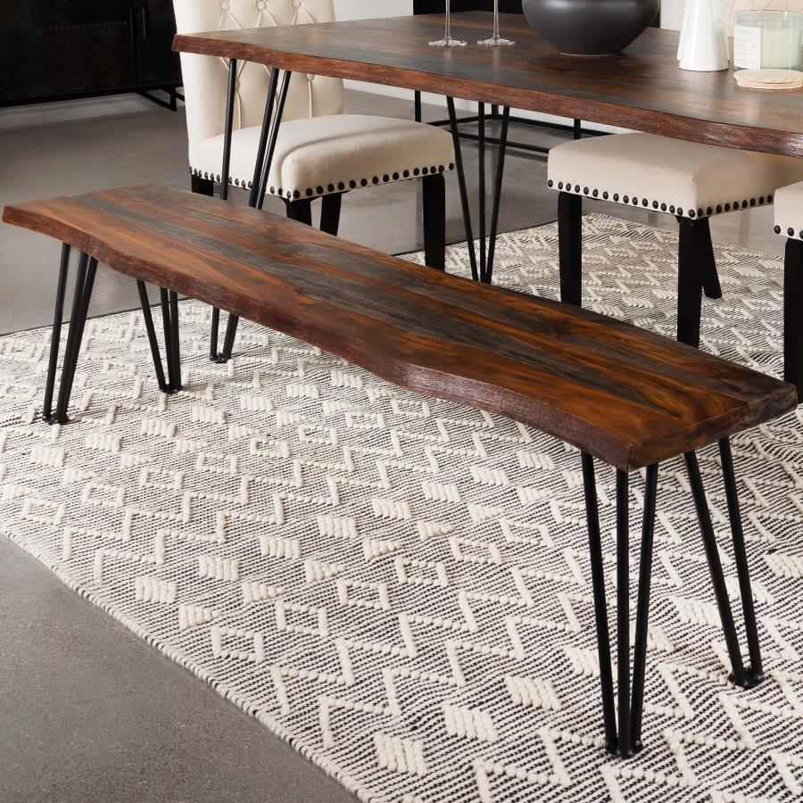 Neve Brown Bench - MyWaynesHome #
