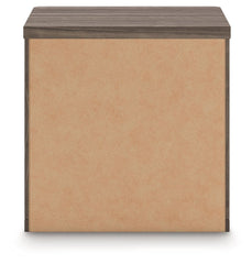 Kendanport - Two Drawer Night Stand - Brown / White